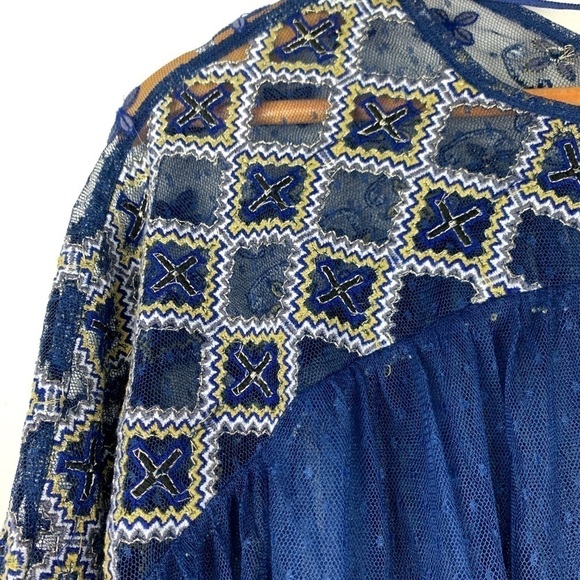 Free People Joyride sheer long sleeve top - Picture 4 of 7